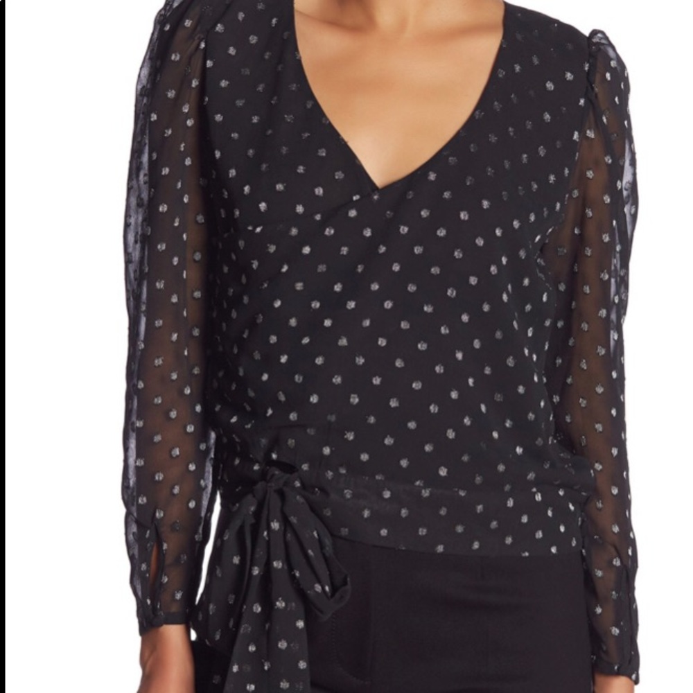 NWT Walter Baker Abi polka dot Blouse